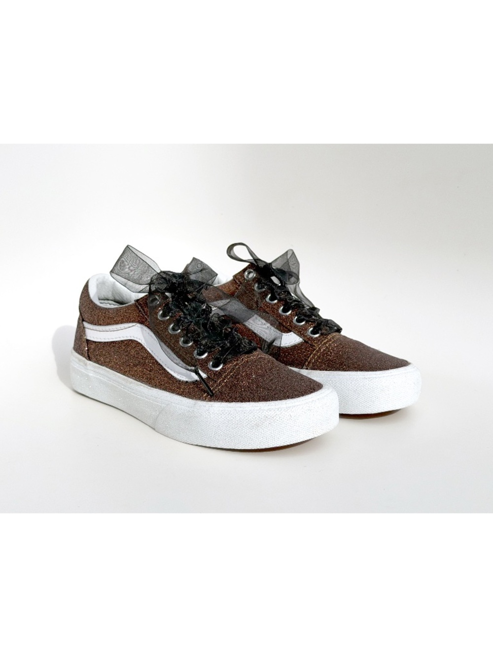 Vans Glitter Old Skool Bronze Sparkle -Kids Youth Size 1